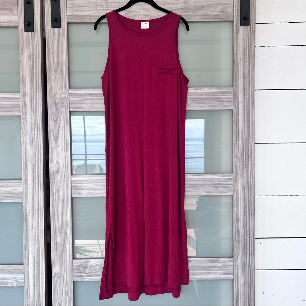 Soma Pink Sleeveless Scoop Neck